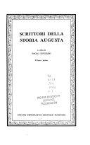 Copertina  Scrittori della Storia augusta