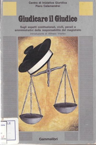 Copertina  Giudicare il giudice